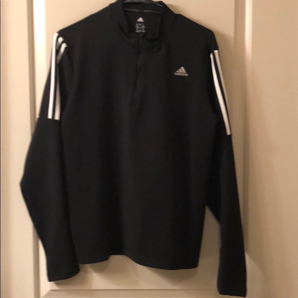 Adidas long sleeve half zip jacket